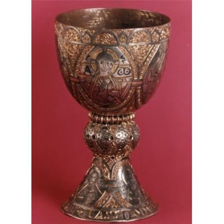 SUPERSTOCK Superstock SAL900792 Goblet; Gold with Head of Christ 14th C. Antiques Gold Stift Kremsmunster Austria; Benedictine Abbey Poster Print; 18 x 24 SAL900792